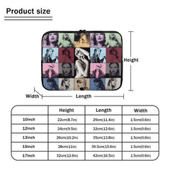 Taylor Swift Graphic Laptop Case – Lightweight Neoprene Protective Sleeve with Handle