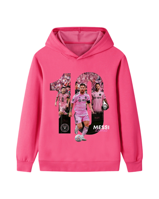 Lionel Messi Cotton Rich Jumper for Girls Kids Hooded Sweatshirt