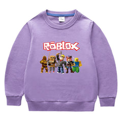 Girls' Cotton Jumper with Roblox Print