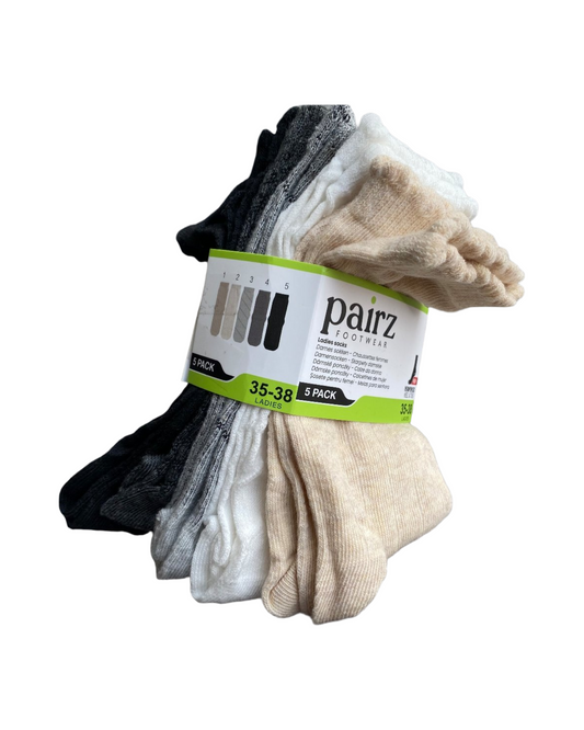 Cotton 5 Pack Socks