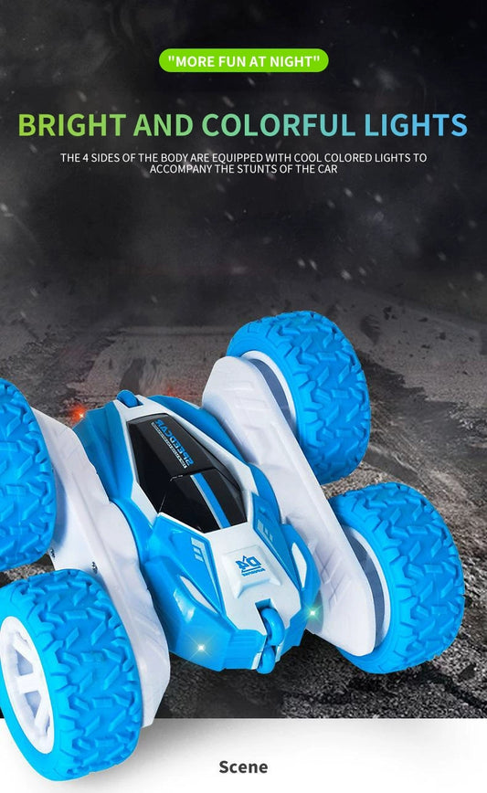 Full Rotation Remote Control Toy Stunt Car with Lights