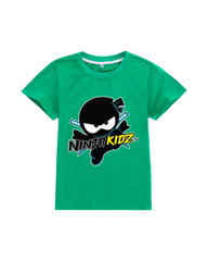 Ninja Printed Short Sleeve Tee – 100% Breathable Cotton Everyday Graphic T-Shirt