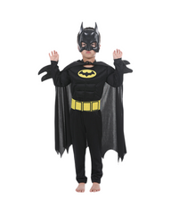Black Superhero Kids Costume Set