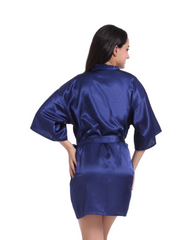 Satin Kimono Robe Silk Nightwear Bathrobe for Women