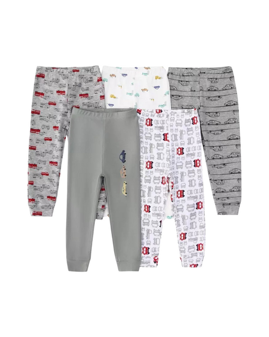 Cotton Pants Set – 5PCS Soft & Breathable Baby Trousers