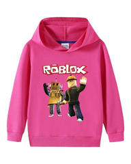 Girls' Graphic Hoodie with Roblox Design