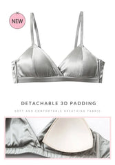 Triangle Cup 100% Silk Bra
