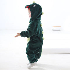 Dinosaur Halloween Costume for Kids – Soft Plush Toddler Animal Onesie Jumpsuit