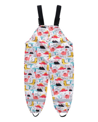 All Year Round Patterned Waterproof Kids Overalls