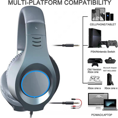 Lightweight Adjustable Compatible Cable Gaming Headset