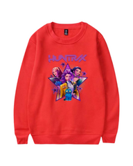 Kpop Demon Hunter Print Pullover Sweatshirt