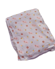 Cute Cartoon Donut Print Soft Fleece Throw Blanket