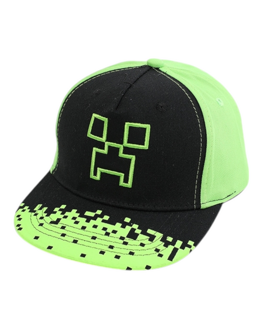 Minecraft Creeper Black and Green Caps