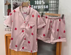 Satin Soft Cozy Pyjama Set with Soft Eye Mask