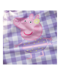 Purple Checkered Peppa Pig One-Piece Swimsuit