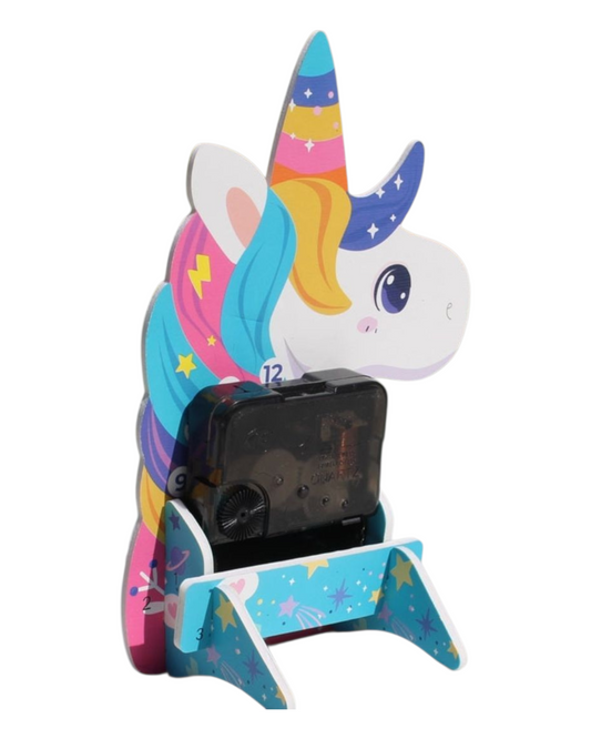 Homemade Unicorn Themed Clock Kit