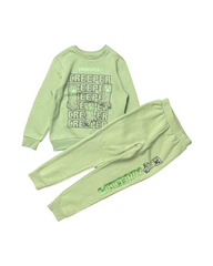 Minecraft Print Boys Hoodie Sweatshirt and Sweatpants Set