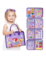 Six in One Toddler Busy Learning Book Board Bag