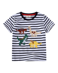 Graphic T-Shirt with Dinosaur Design
