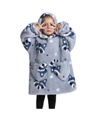 Oversized Wearable Blanket Hoodie Boys Cozy Fleece Pullover Oodie