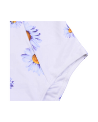 Cute Daisy Print One Piece Swimsuit