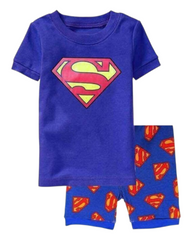 Boys' Superhero Short-Sleeved Pyjama Set