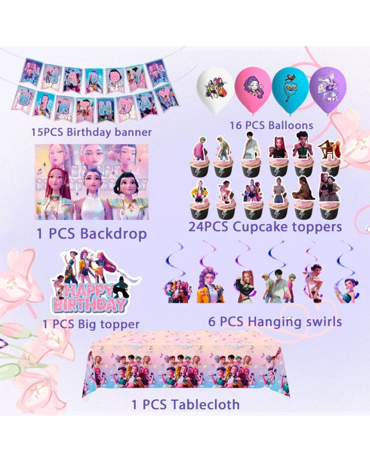 Kpop Demon Hunters Party Set