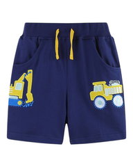 Boys' Shorts with Vehicle Patterns