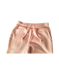 Pink Satin Sweatpants Girls Lightweight Joggers for Activewear