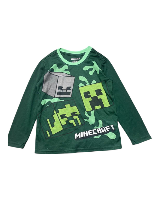 Boys' Pyjamas with Green Minecraft Patterns