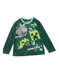 Boys' Pyjamas with Green Minecraft Patterns