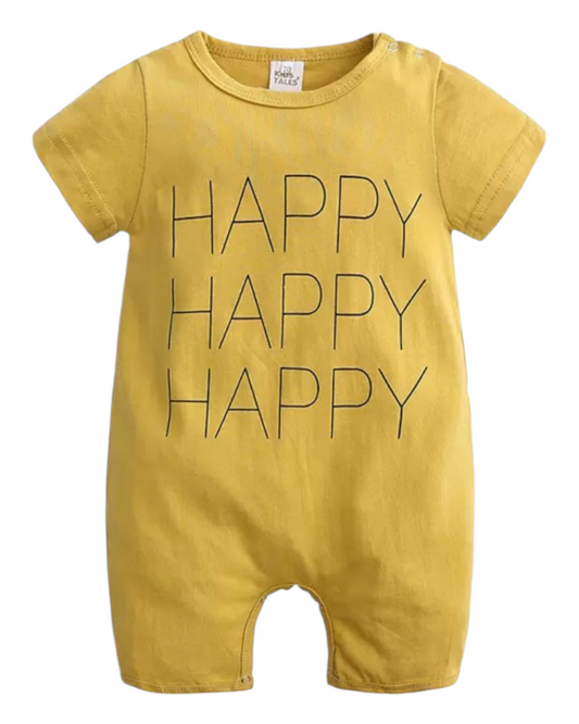 Short-Sleeved One-Piece Baby Outfit