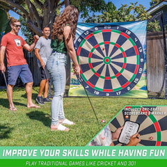 Fabric Dartboard Target Golf Game with Balls