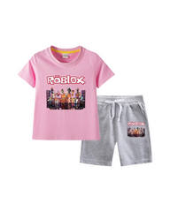 Roblox Printed T-Shirt and Shorts Set