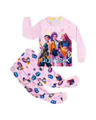 Kids K-Pop Demon Hunters Print Cotton Pyjamas Set