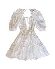 Dreamy White Backless Mini Dress