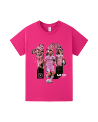 100% Cotton Messi #10 Graphic T-Shirt for Kids