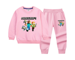 2-Piece Minecraft Cotton Sweatshirt & Joggers Set