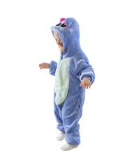 Cartoon Inspired Baby Costume: Plush Fleece Romper with Hood