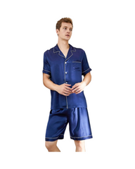 19 Momme Men's Short Pure Silk Pyjamas Set