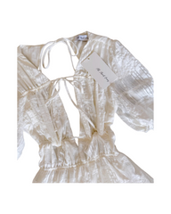 Dreamy White Backless Mini Dress