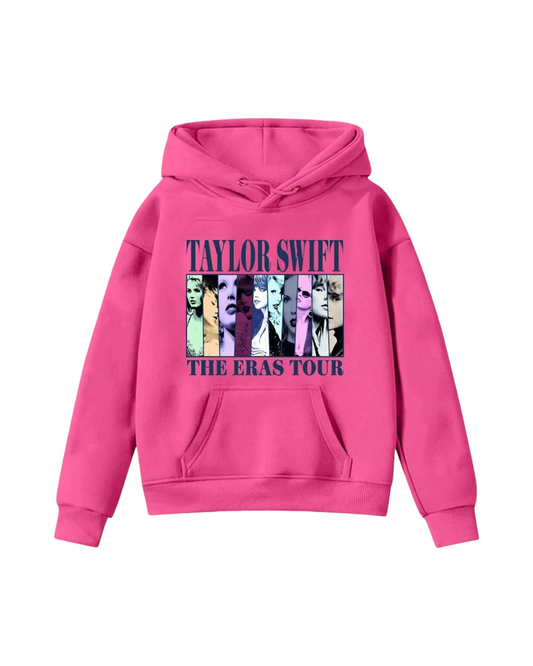 Taylor Swift Eras Print Fleece Hoodie