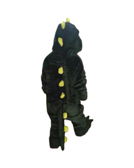 Fluffy Dinosaur Onesie with Hood and Tail