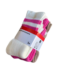 Retro Athletic Crew Socks 3-Pack