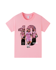 100% Cotton Messi #10 Graphic T-Shirt for Kids