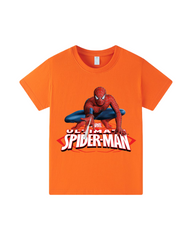 Marvel Spider-Man Graphic Print Kids Crewneck Cotton T-Shirt