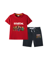 Girls' T-Shirt and Shorts Roblox Outfit Set