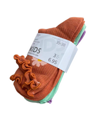Delicate Ruffle Cuff Kids Knit Socks