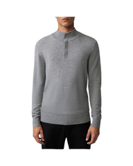 Soft Lambwool Knit Men's Pullover Sweater - Classic Mock Neck Insulated Top