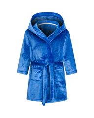 Boys' Fluffy Patterned Bath Robe